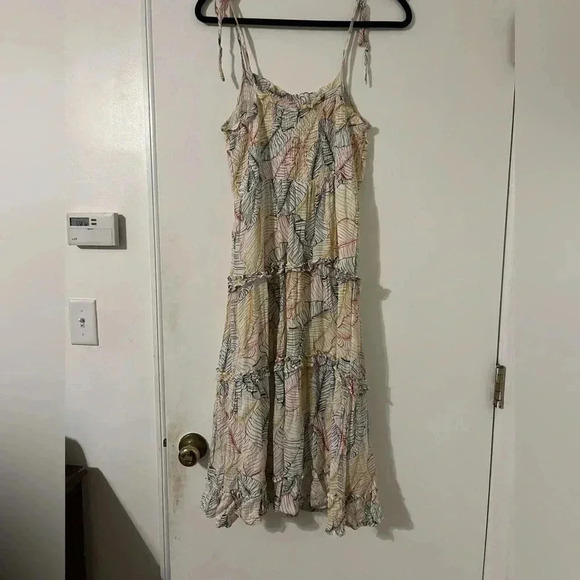 Sim and Sam, dress, M, yellow blue, long (F107) - Picture 6 of 11